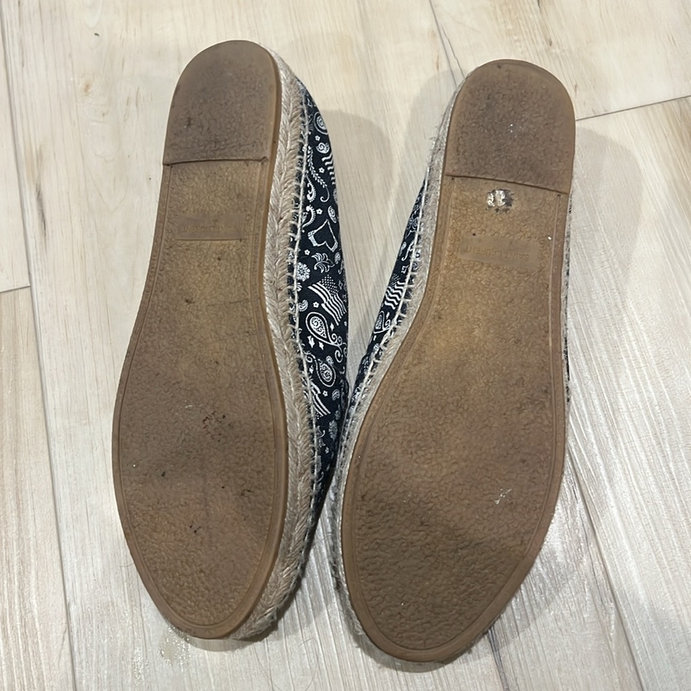 Saint Laurent Black Paisley Espadrilles sz 37 - Picture 4 of 4